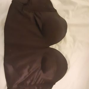 Black strapless low back bra